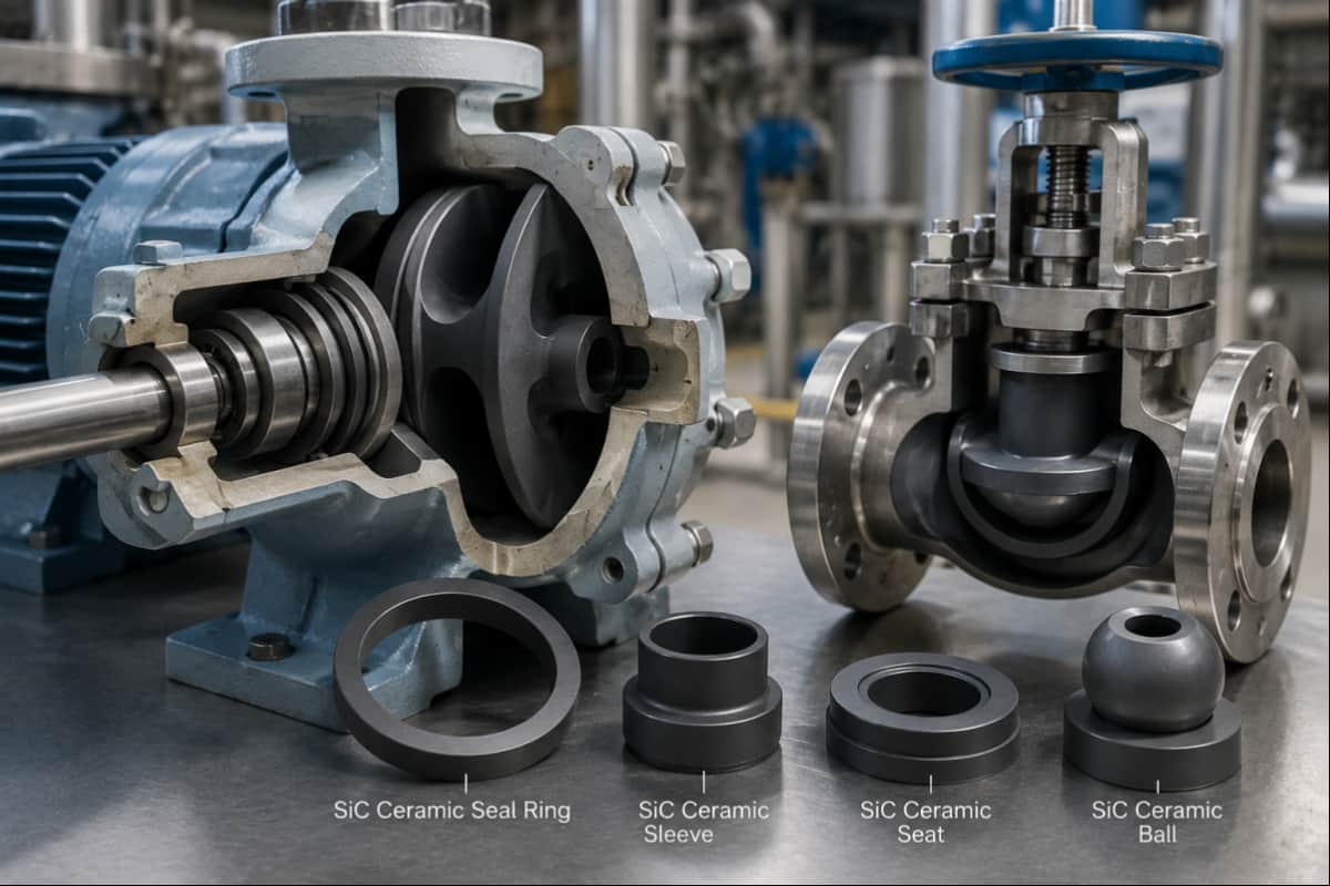 Industrial applications of silicon carbide ceramics